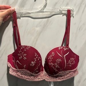Marie Jo bra 32C burgundy red
